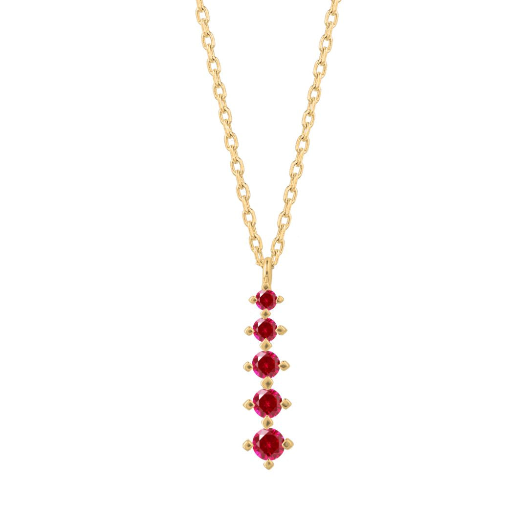 Eternity Ruby Necklace – Almas Jewelry - Main Image