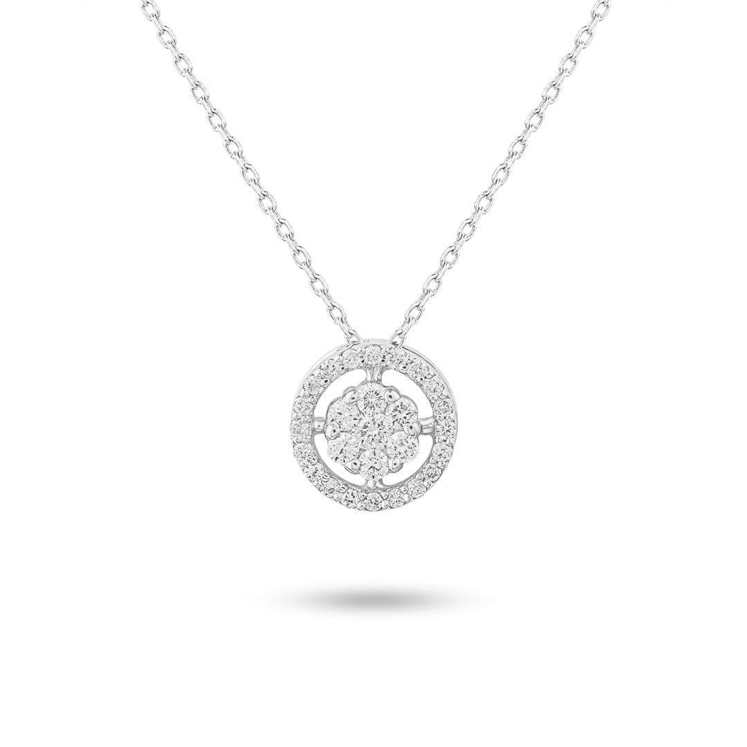 Flower Illusion Halo Necklace