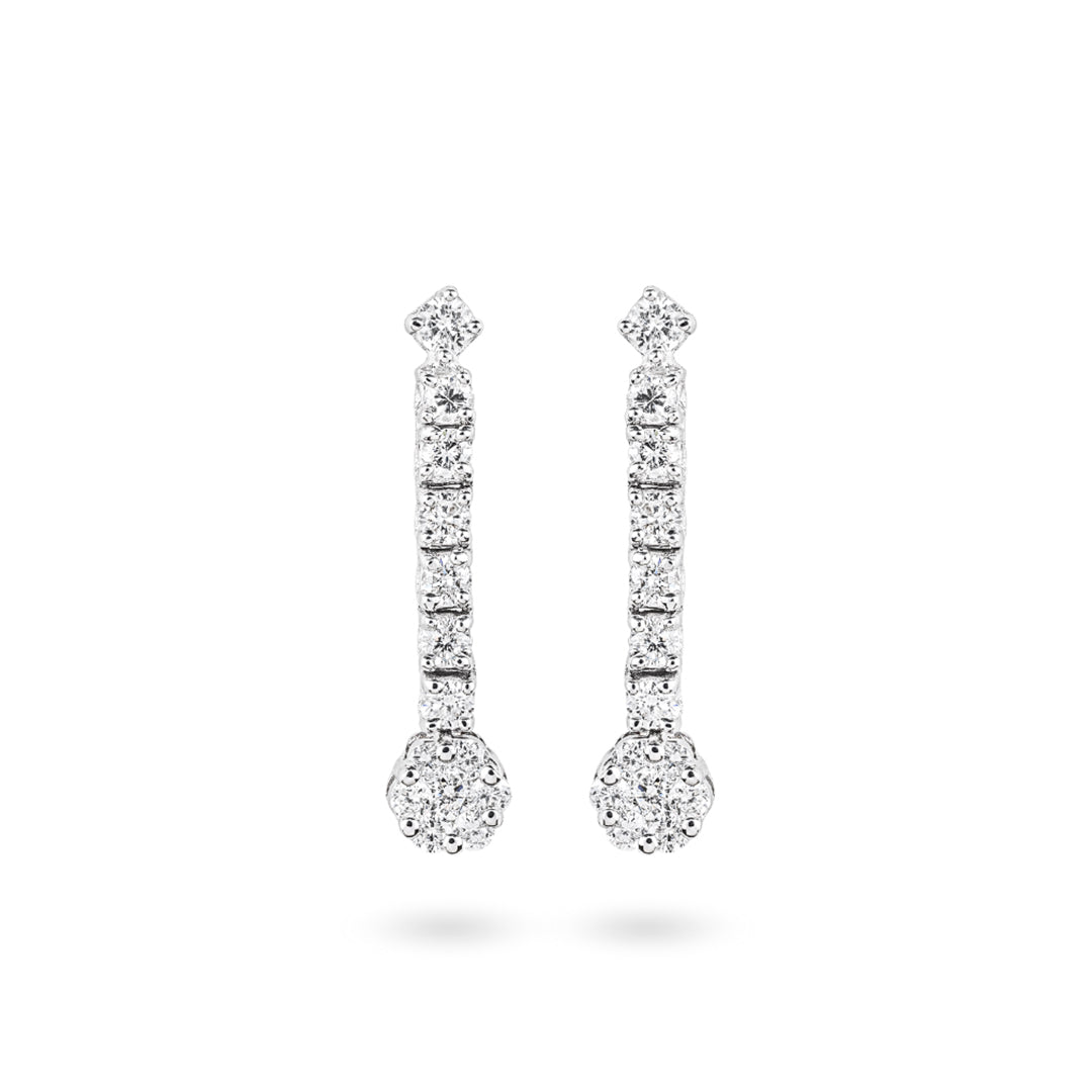 Drop Flower Illusion Earrings