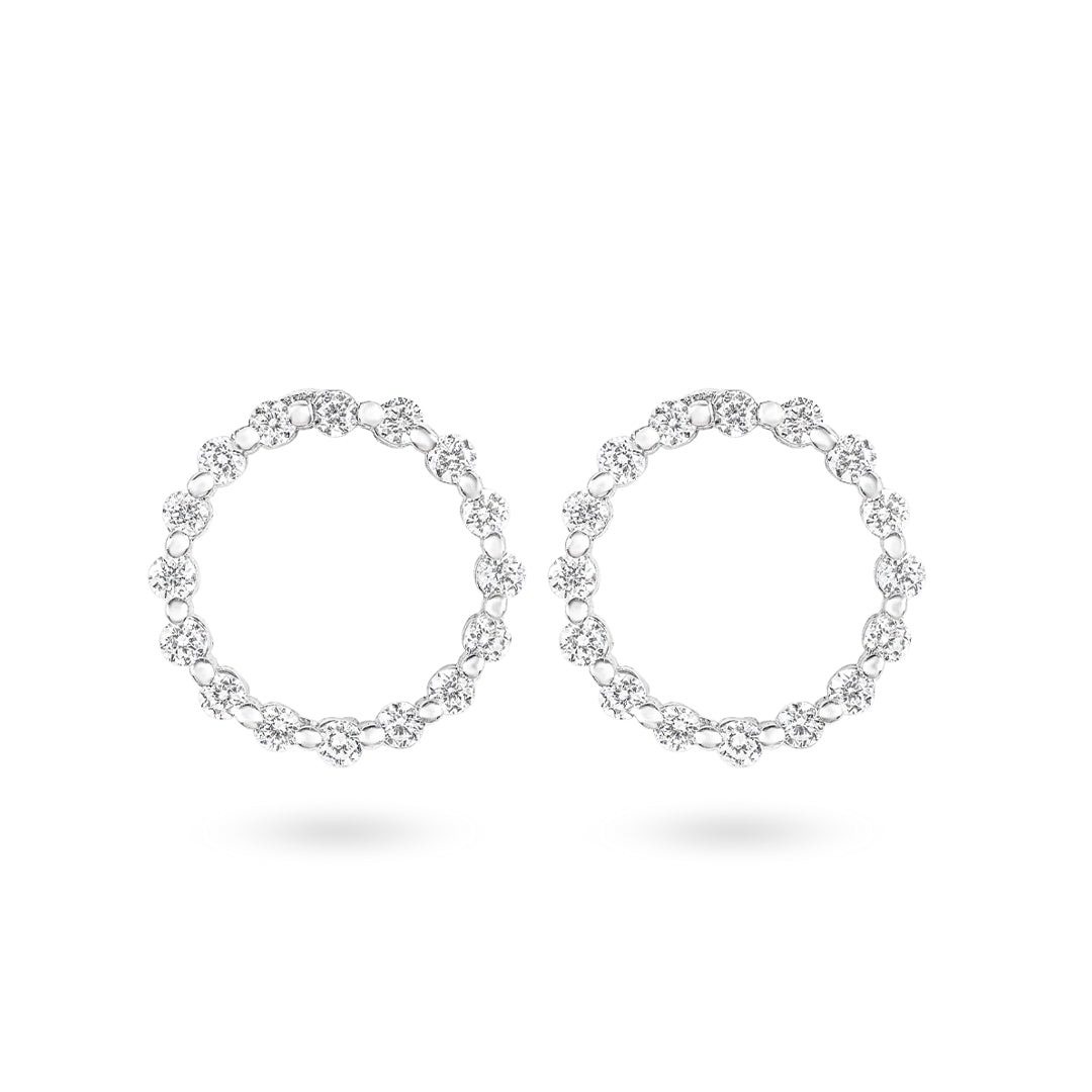 Circle Diamond Earrings