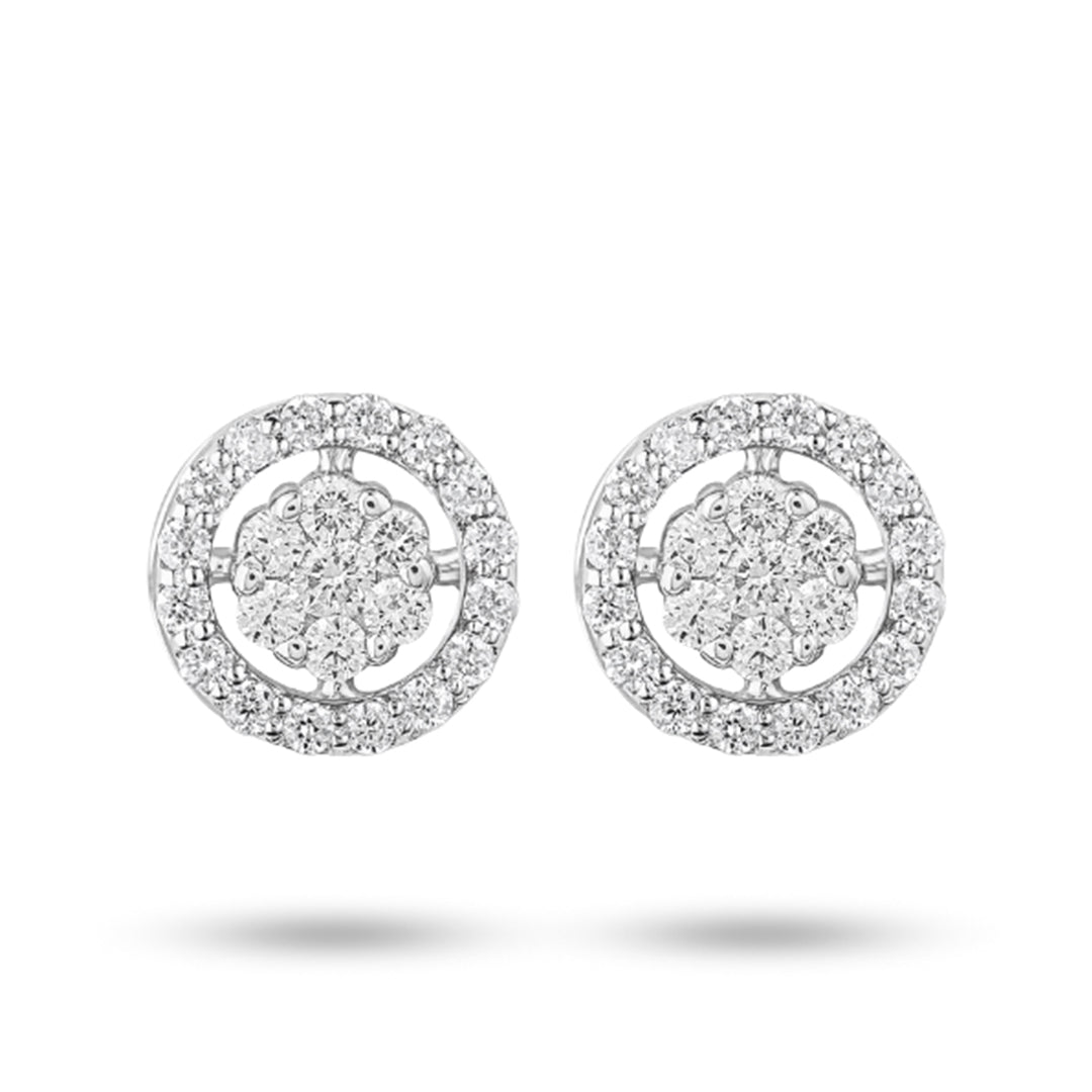 Flower Illusion Halo Earrings