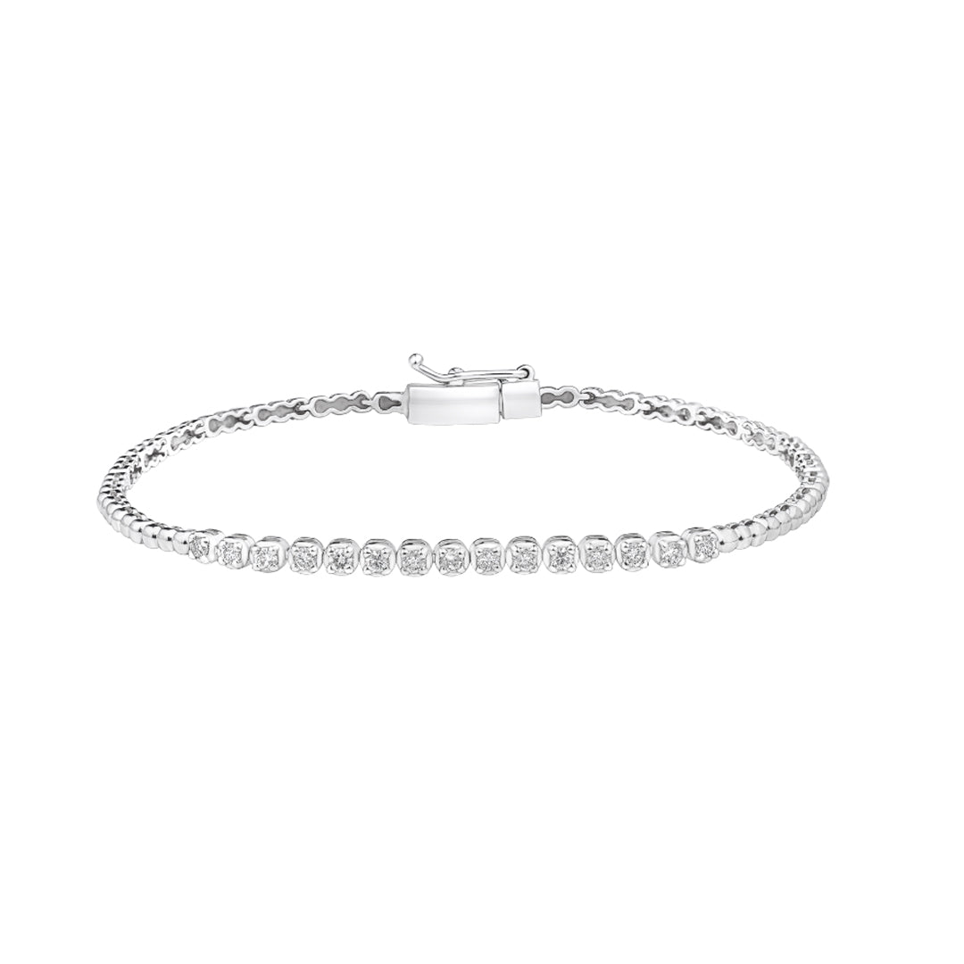 Half Classic Tennis Bracelet
