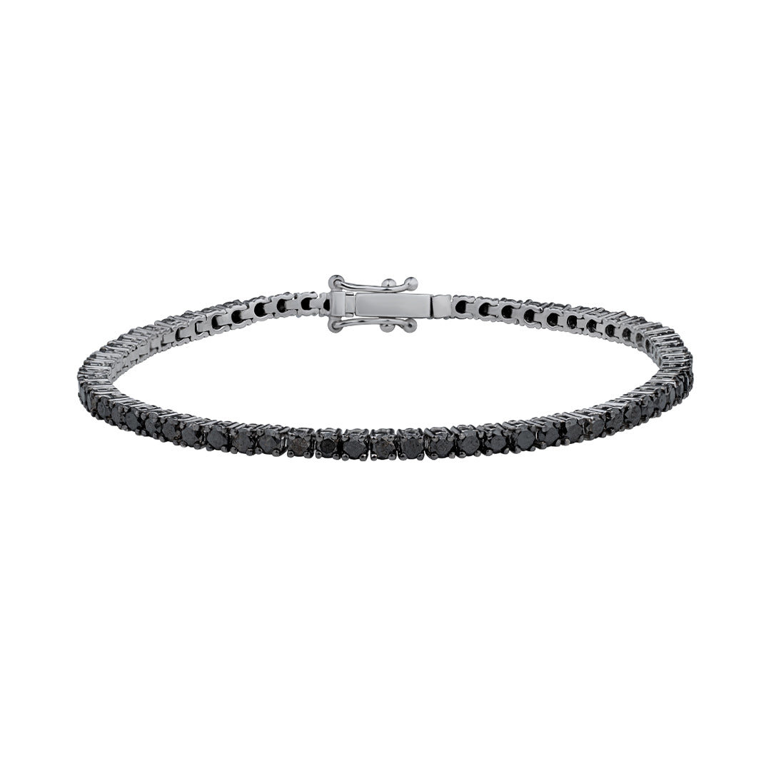 Black Diamond Tennis Bracelet