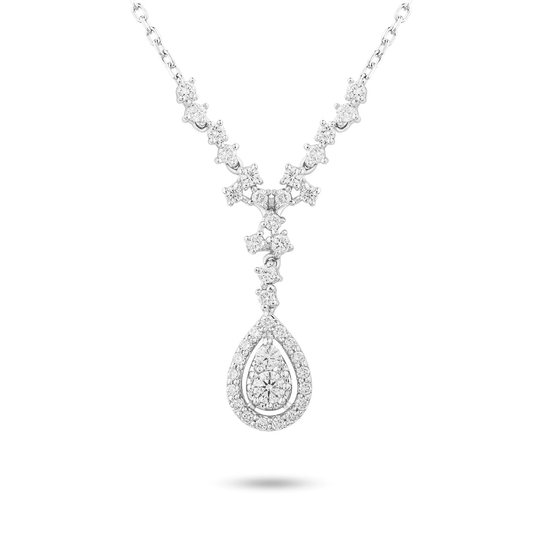 Pear "Y" Shape Necklace