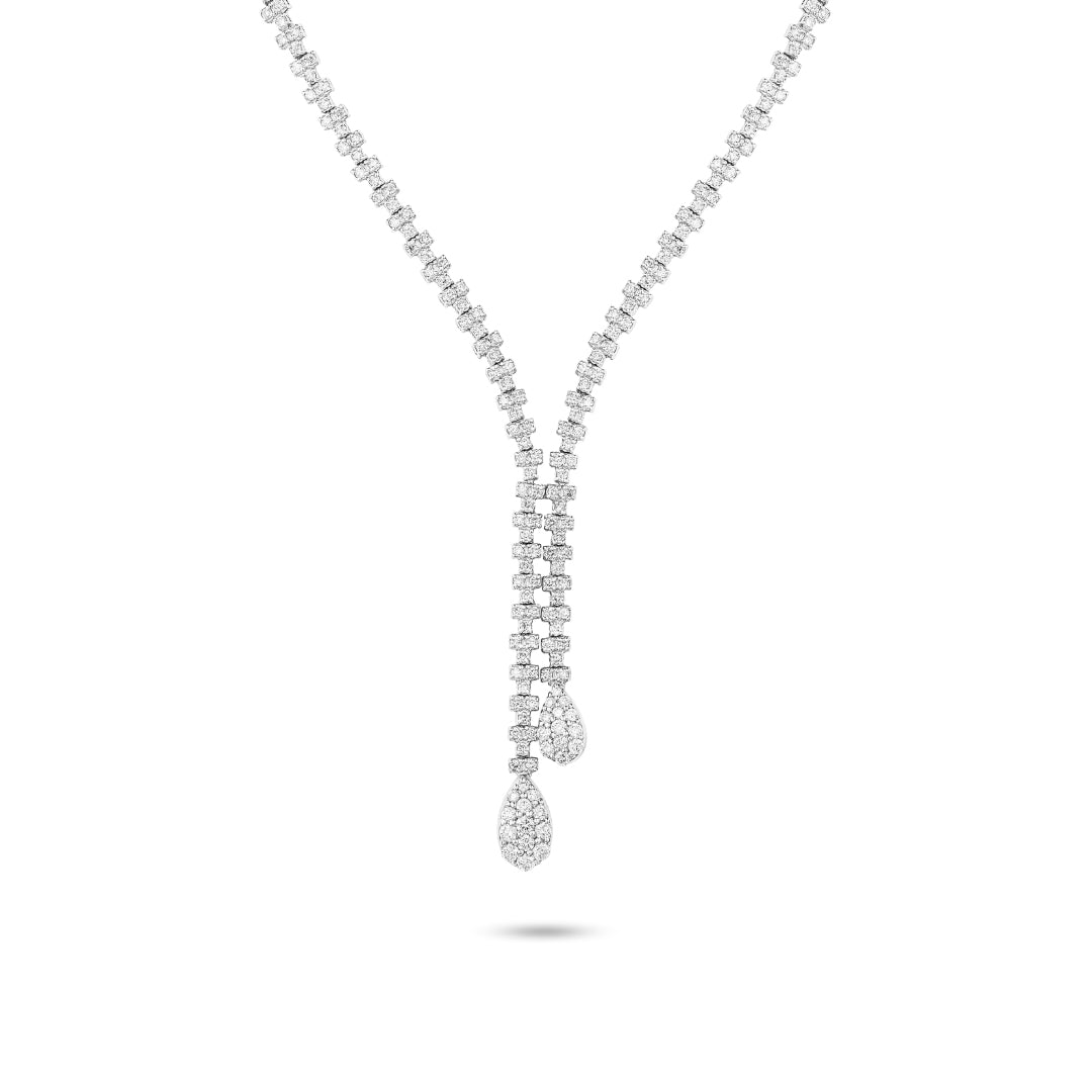 Double Drop Pear Necklace