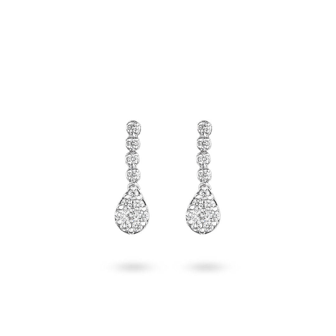 Pear Illusion Drop Earrings