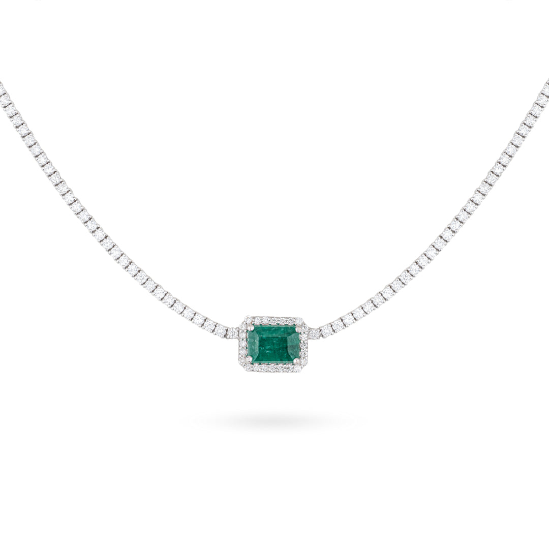 Emerald Tennis Necklace