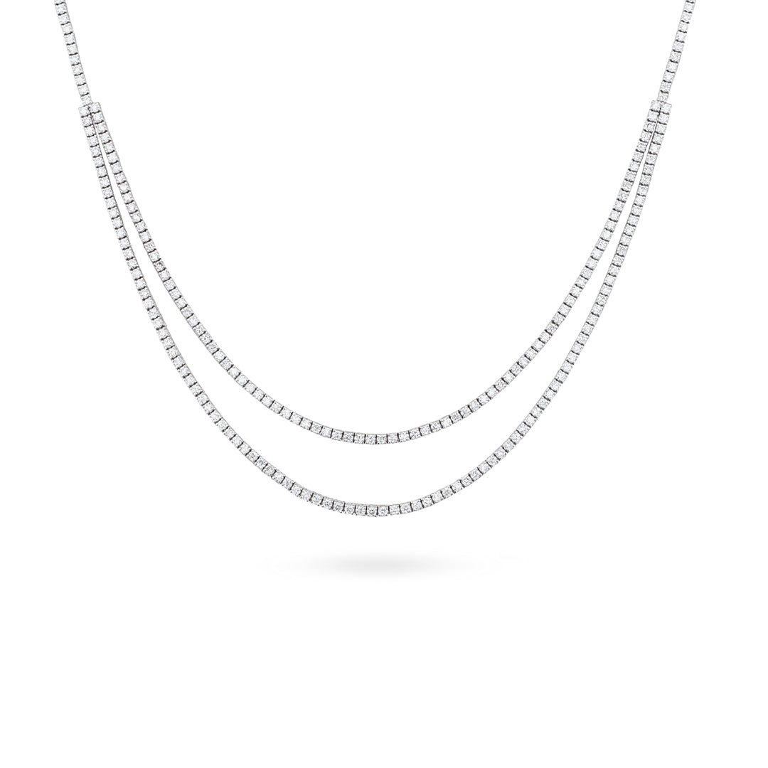 Double Tennis Necklace