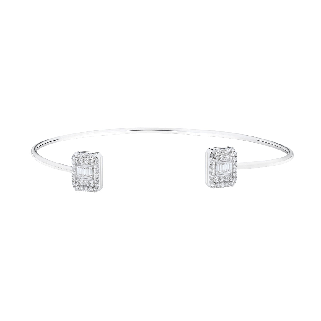 Illusion Emerald Shape Bangle