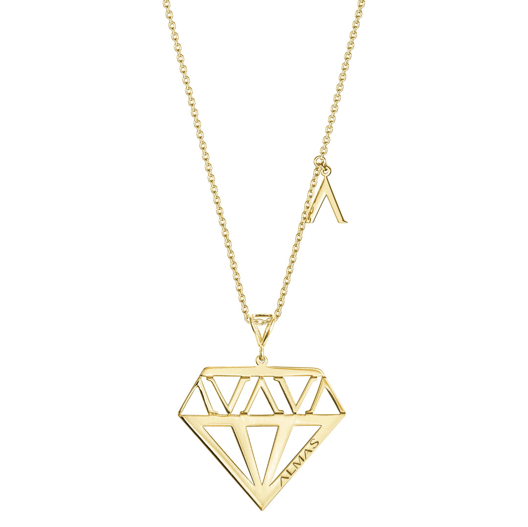 Brilliance Diamond Shape Big Necklace