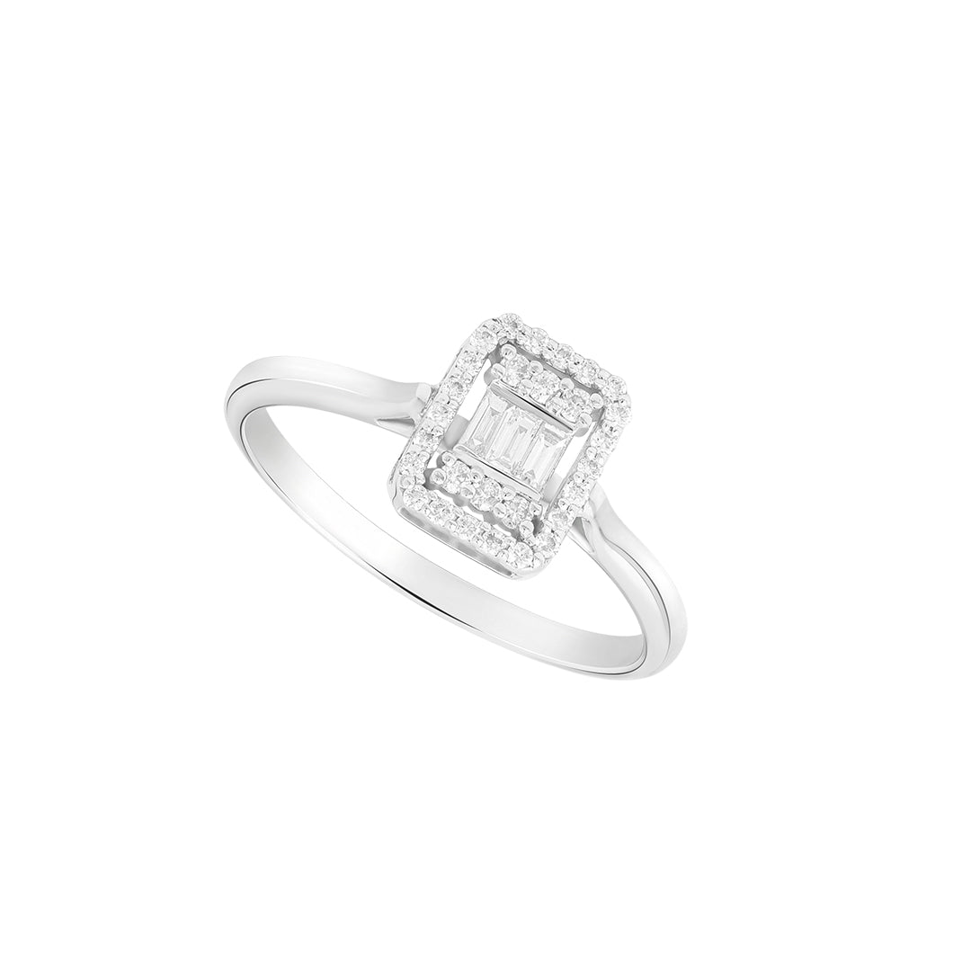 Baguette Emerald Shape Ring