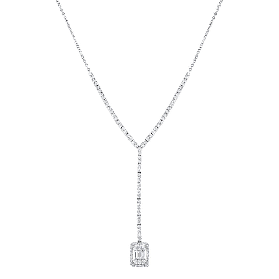 Y Shape Emerald Necklace