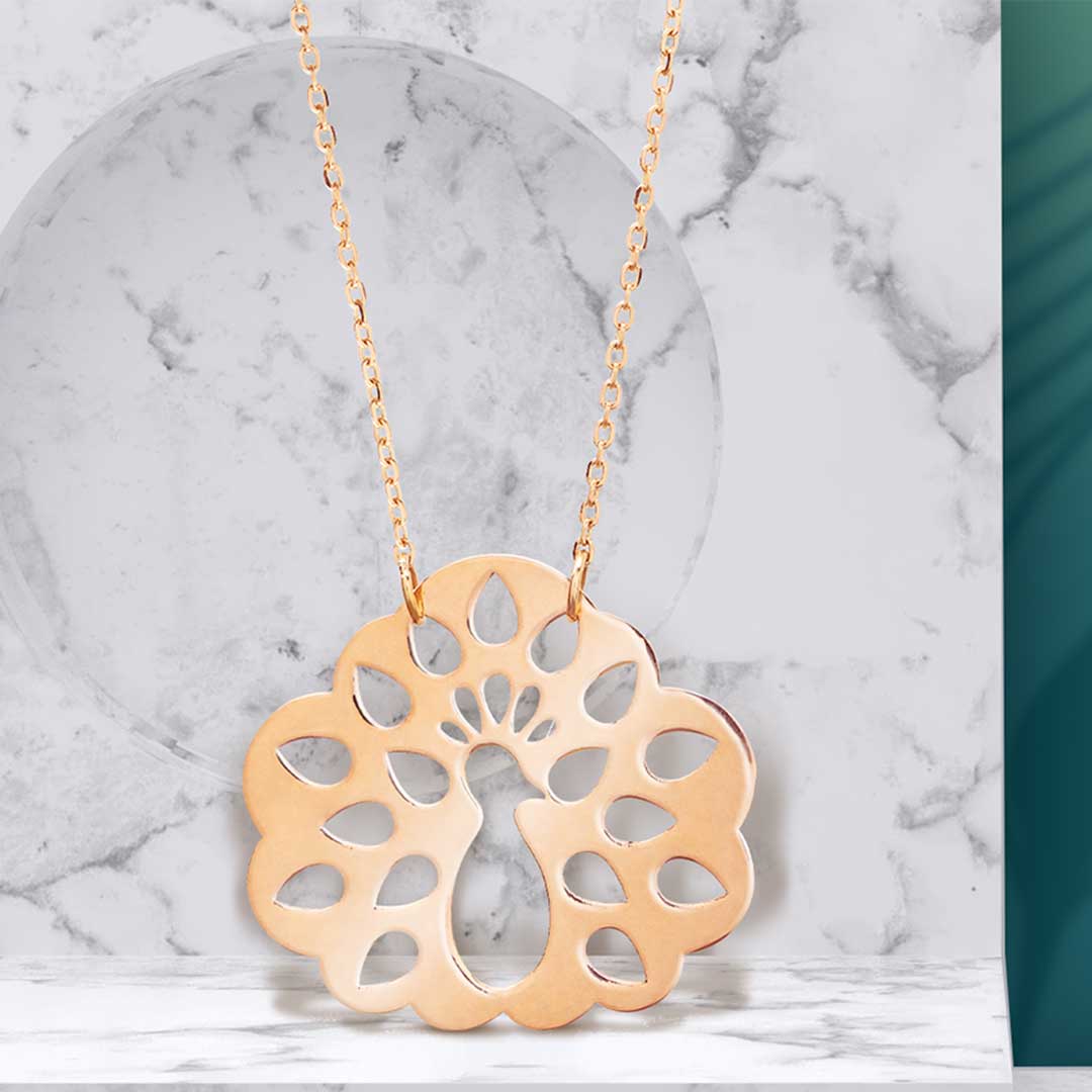 Pavona Pink Gold Necklace