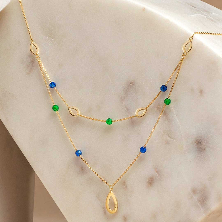 Pavona Color Stone Necklace