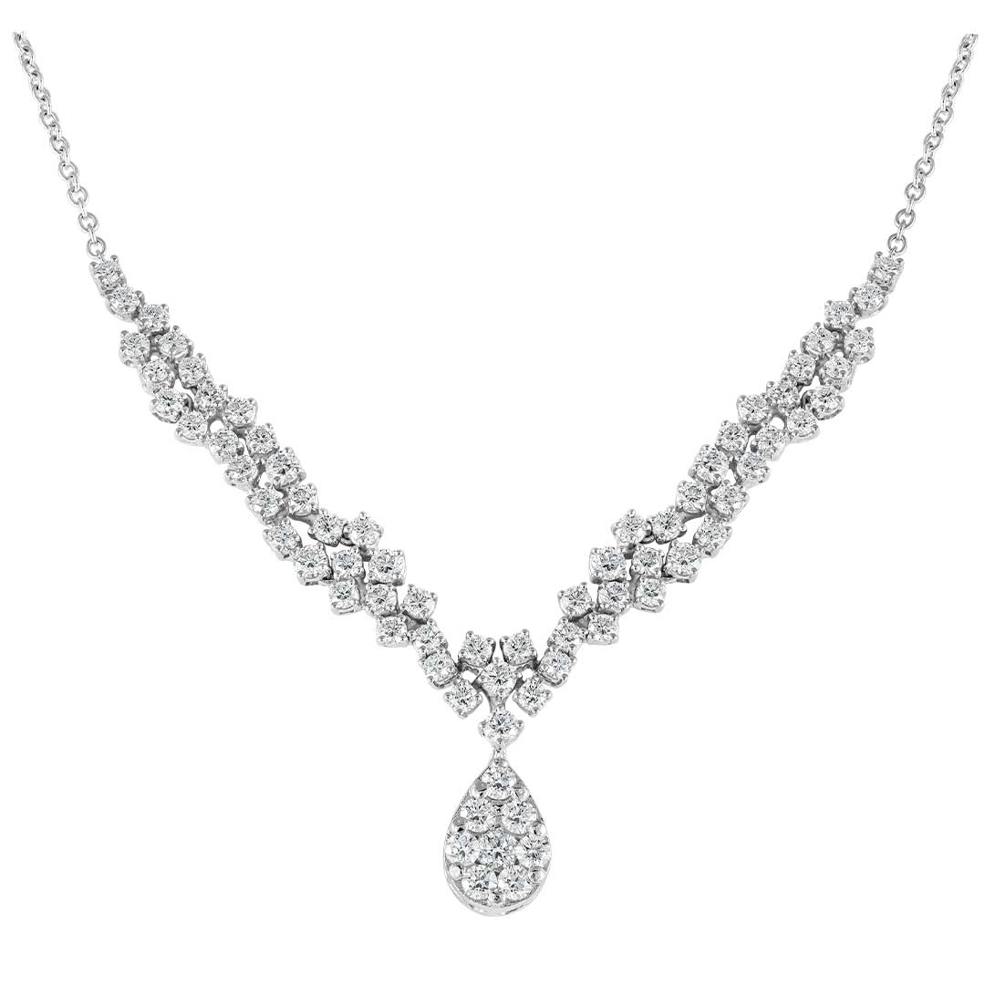 V Shape Drop Tear Necklace