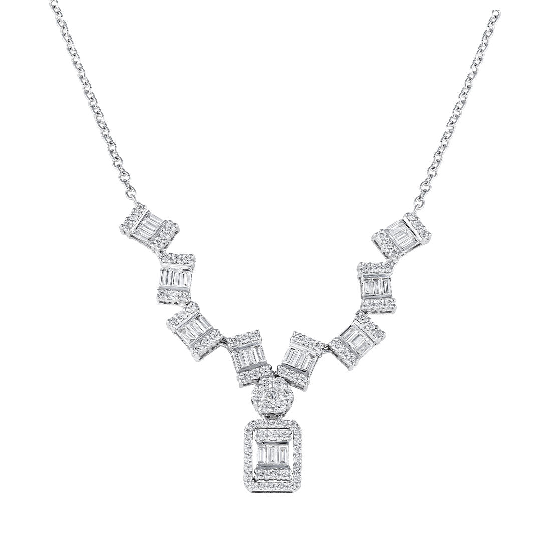 Baguette Emerald Necklace