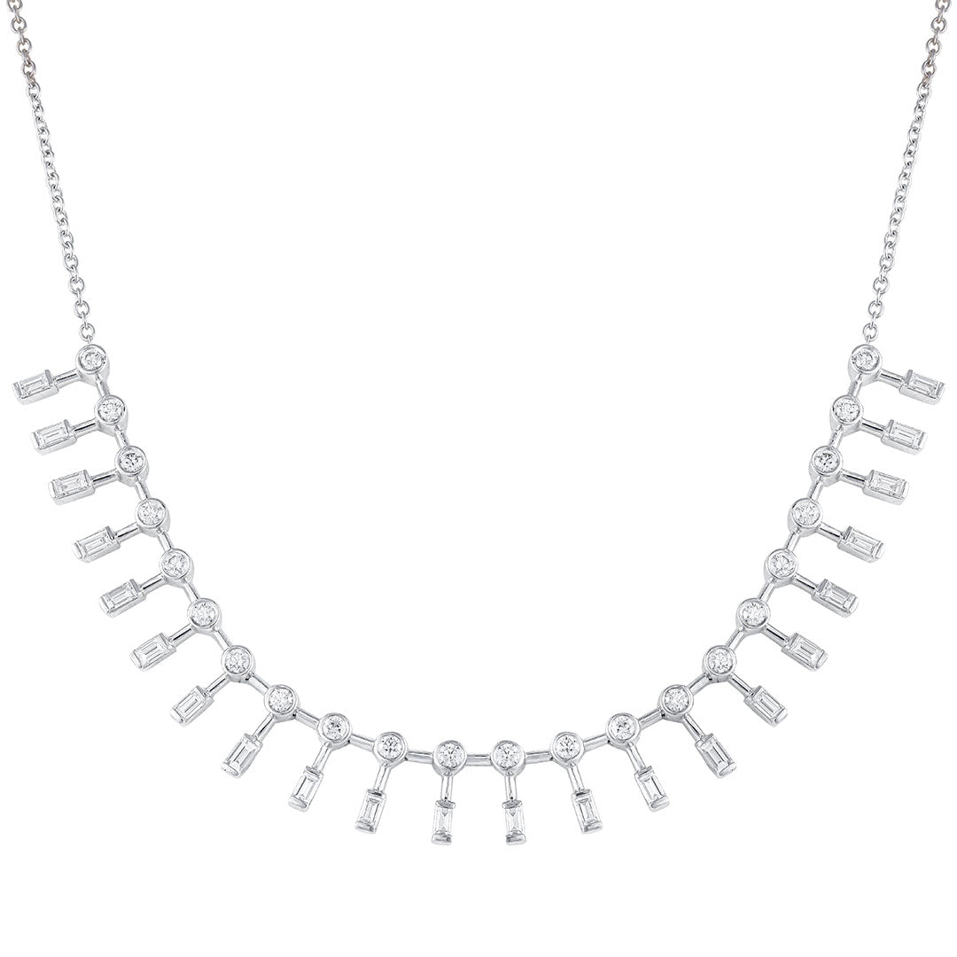 Baguette Drop Necklace