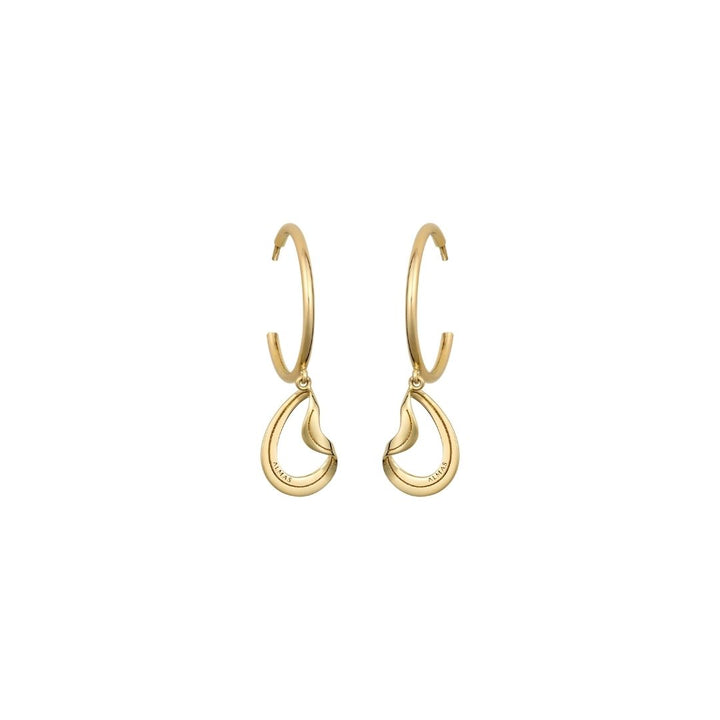 PERA GOLD HOOP EARRINGS
