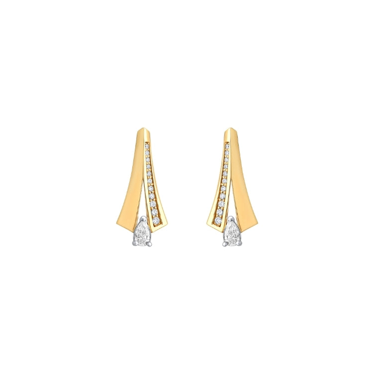 UPSIDE DOWN V SHAPE EARRINGS