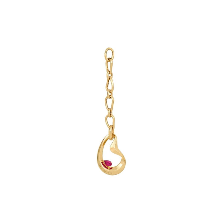 PERA SYNTHENTIC RUBY LONG CHARM