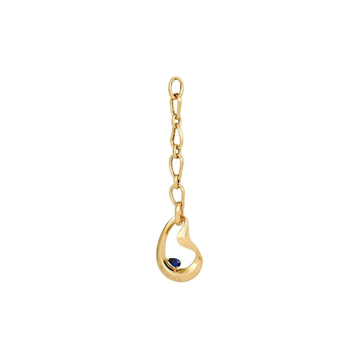 PERA SYNTHENTIC SAPPHIRE LONG CHARM