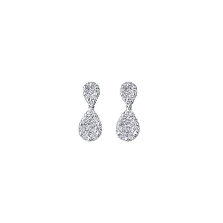 DOUBLE DROP PEAR EARRINGS