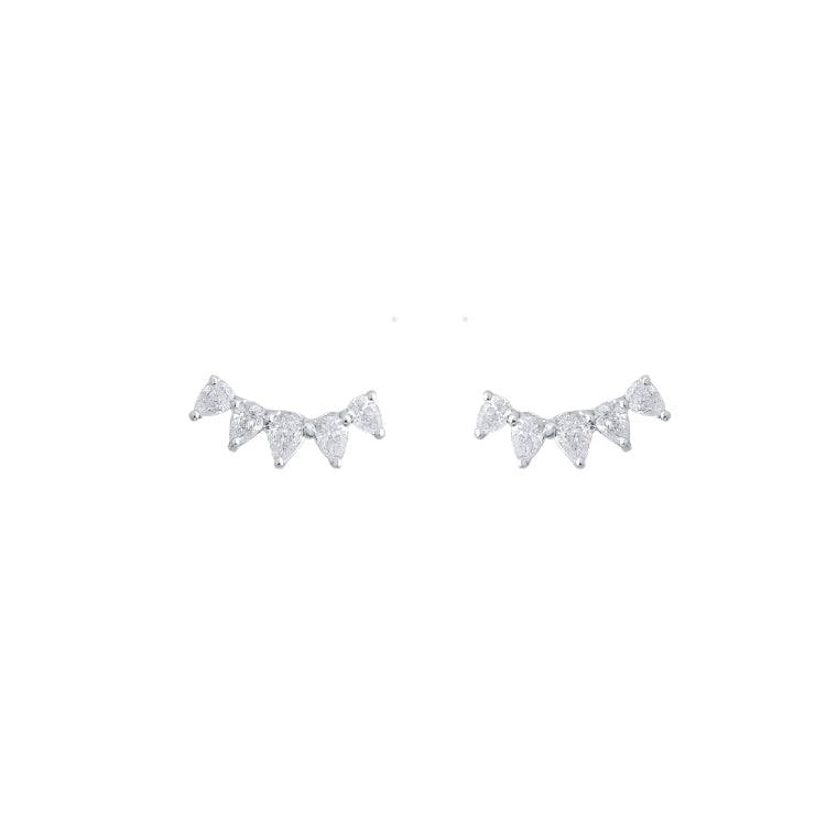 CURVED PEAR EARRINGS