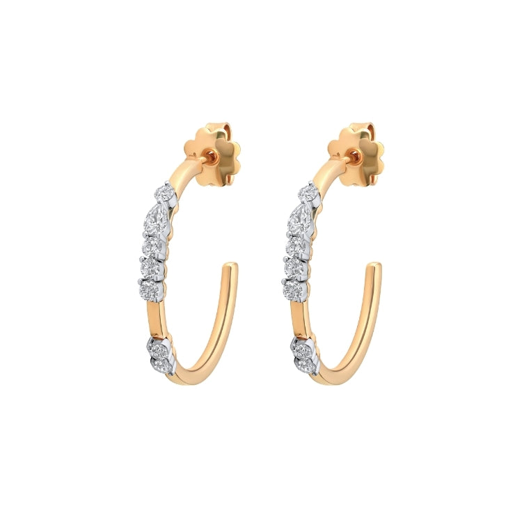 HALF HOOK EARRINGS