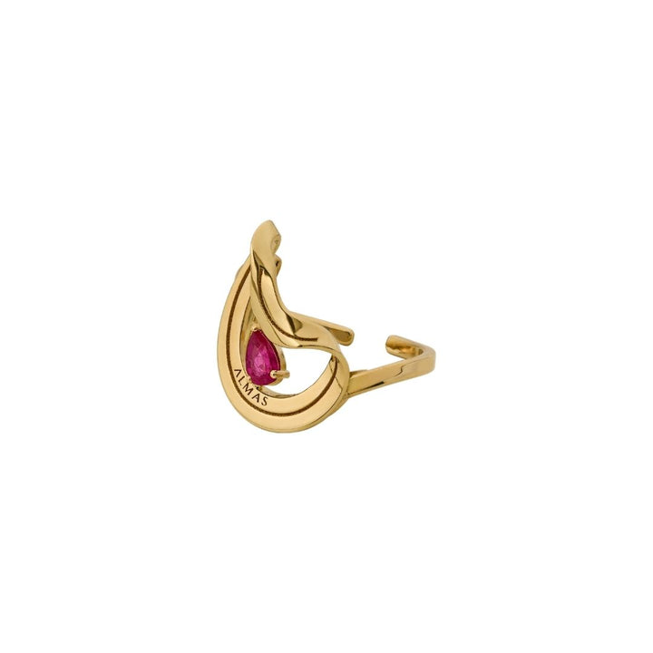PERA SYNTHETIC RUBY RING