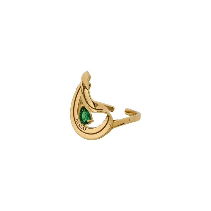 PERA SYNTHETIC EMERALD RING