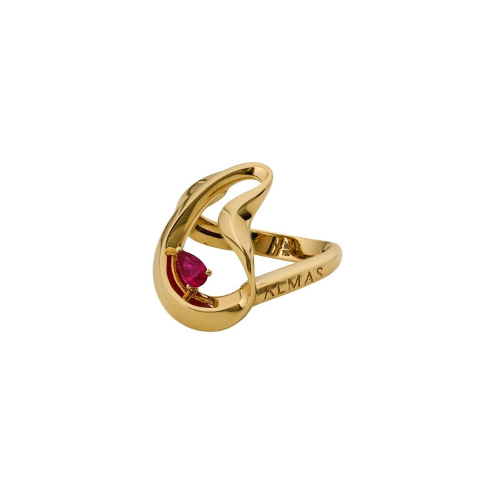 PERA SYNTHETIC RUBY RING