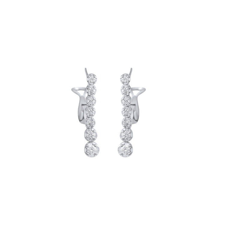 BEZEL DIAMOND EARRINGS