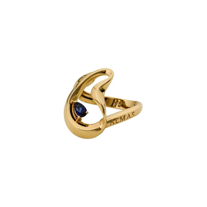 PERA SYNTHETIC SAPPHIRE RING