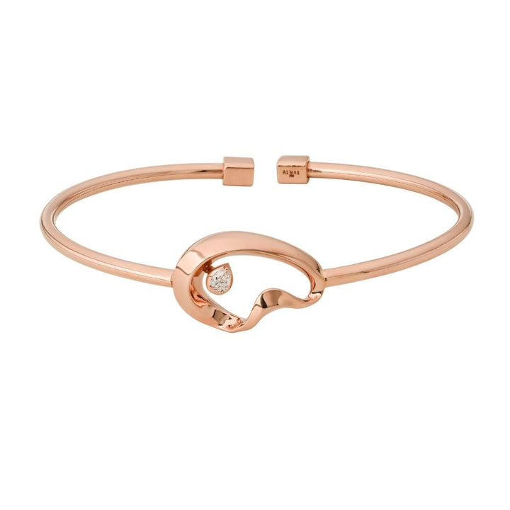 PERA BANGLE WITH PEAR DIAMOND