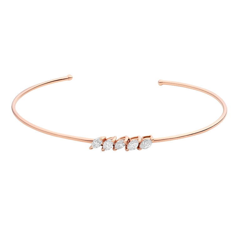MARQUISE DIAMOND BANGLE