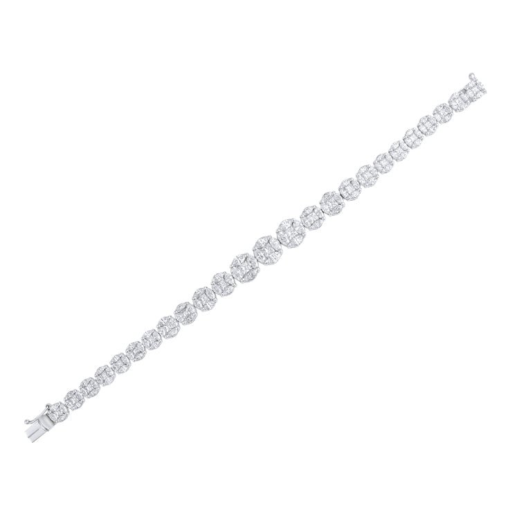 ROUND ILLUSION TENNIS BRACELET