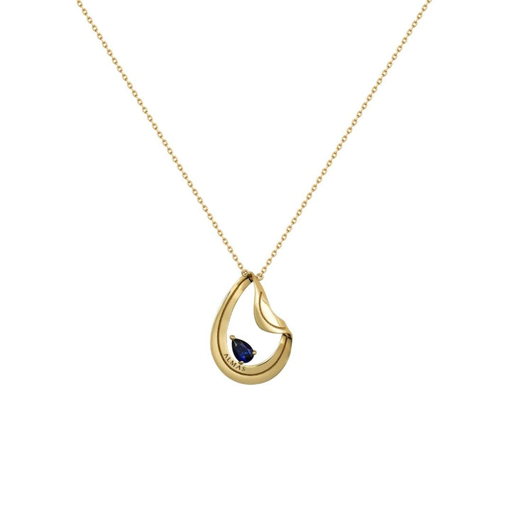 PERA SYNTHETIC SAPPHIRE NECKLACE