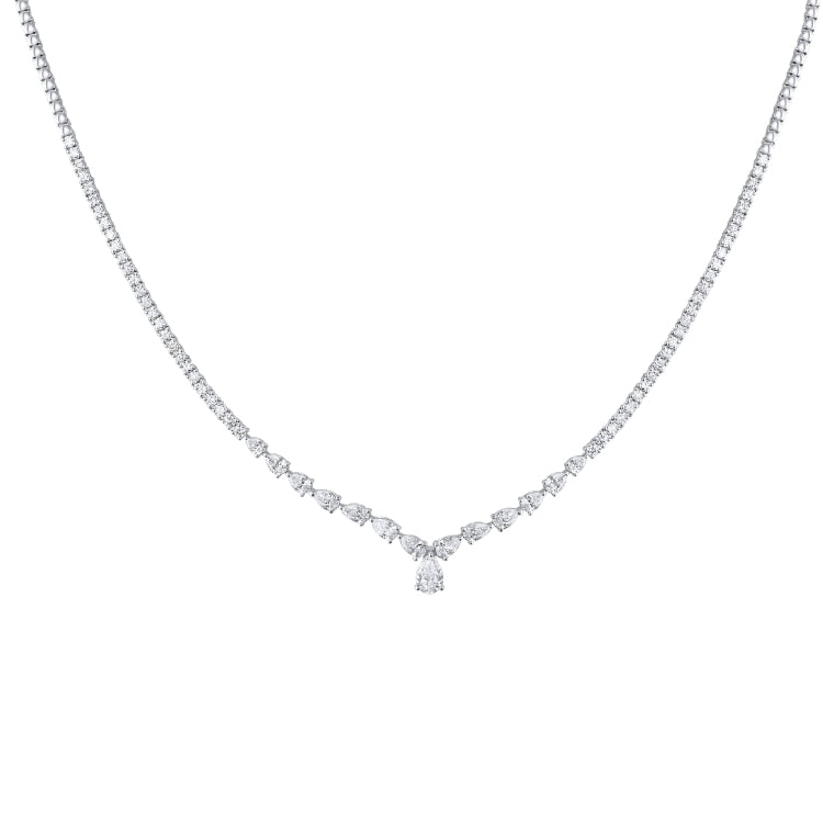 PEAR SHAPE DIAMOND NECKLACE