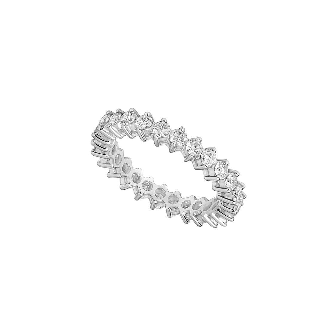 Two Prongs Full Wedding Band – Almas Jewelry