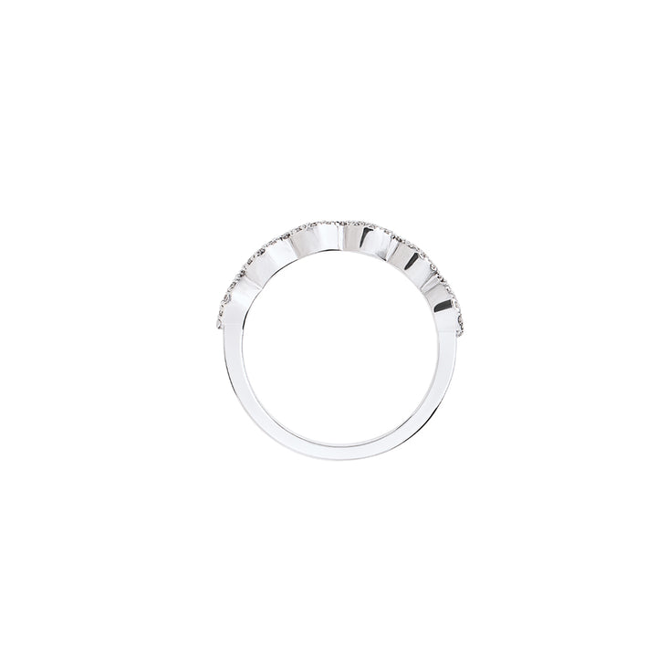 Aura Half Wedding Band