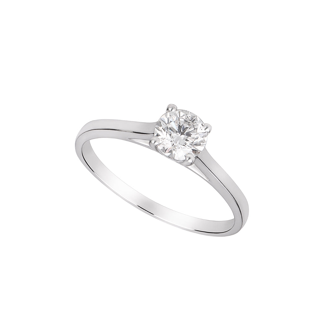 Classic V shape Solitaire – Almas Jewelry