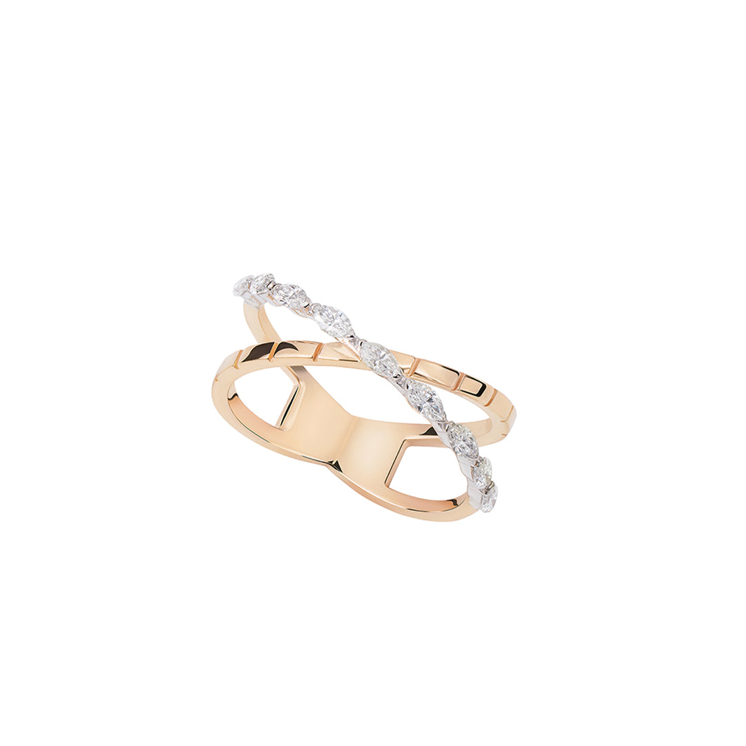 Marquise X Shape Ring