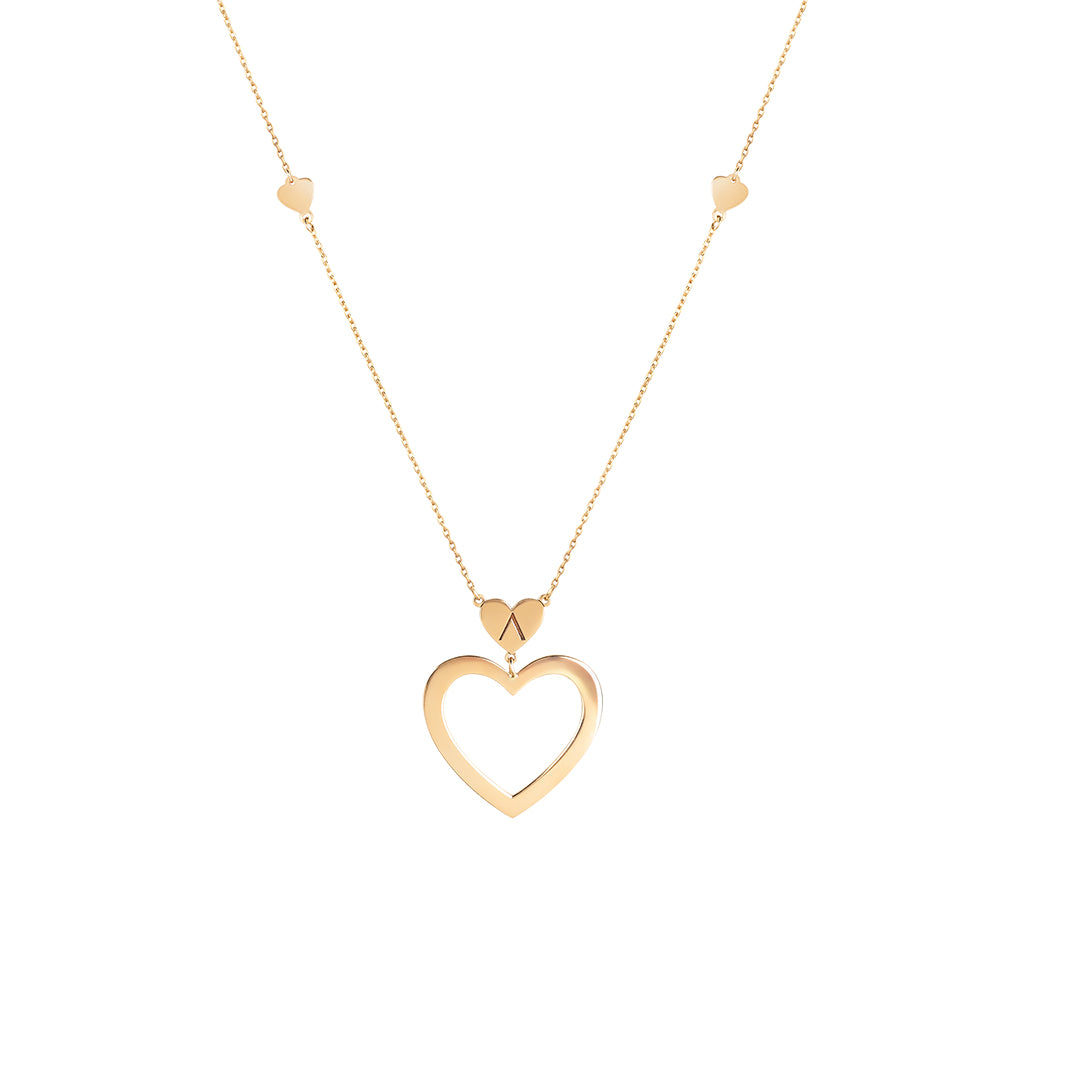 Imperial Heart Yellow Necklace