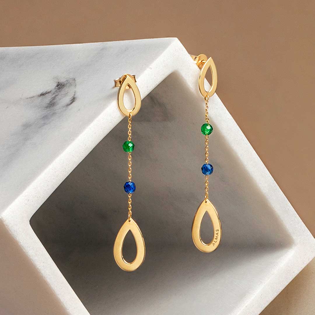 Pavona Color Stone Earrings