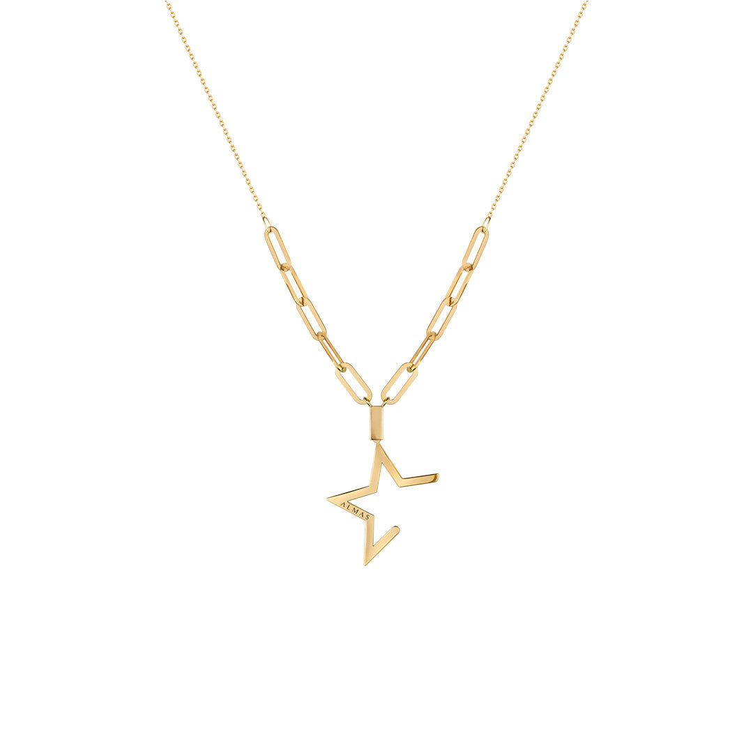 Dancing Star Yellow Gold Necklace