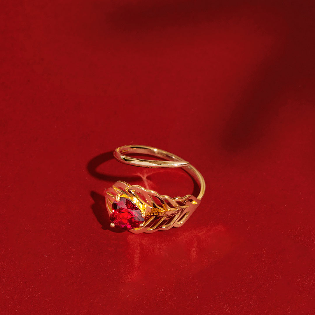 Pavona Red Stone Ring