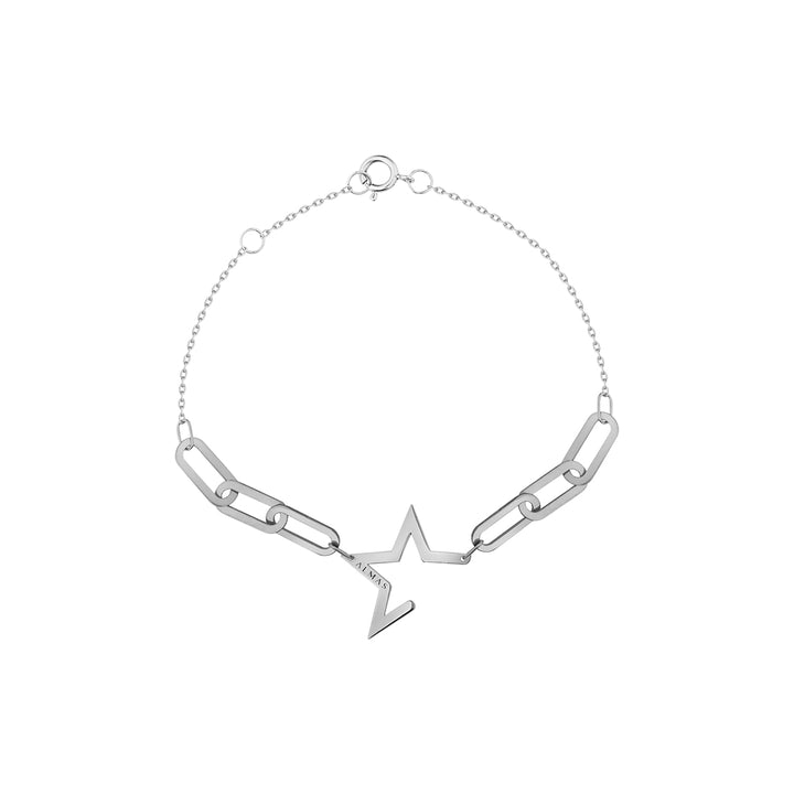 Dancing Star White Gold Bracelet