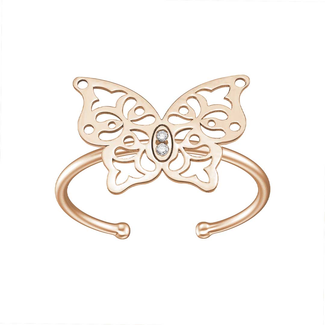 Butterfly Charm Ring