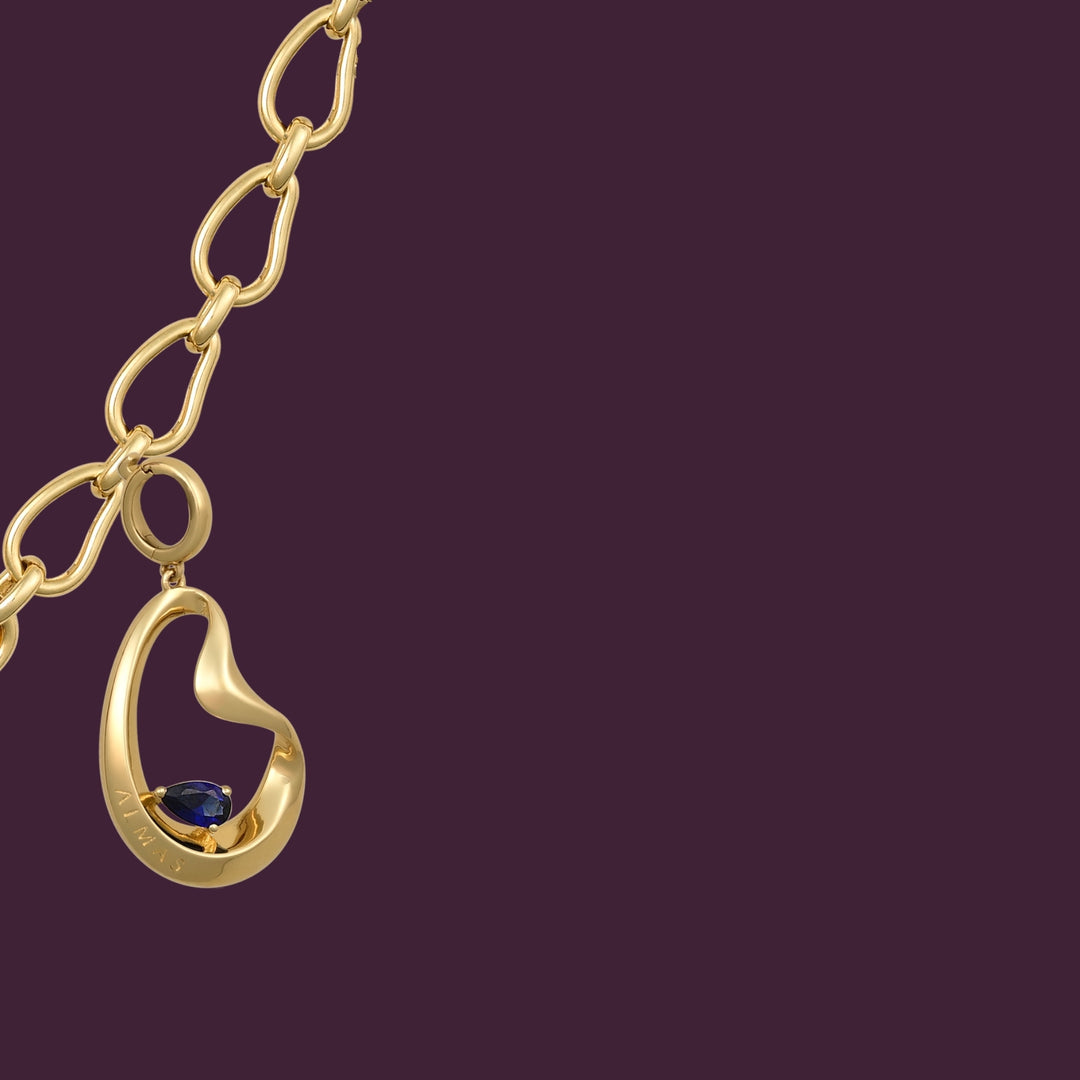 PERA SYNTHETIC SAPPHIRE CHARM