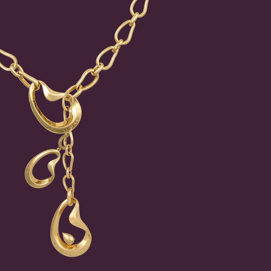 PERA SYNTHETIC GOLD CHARM